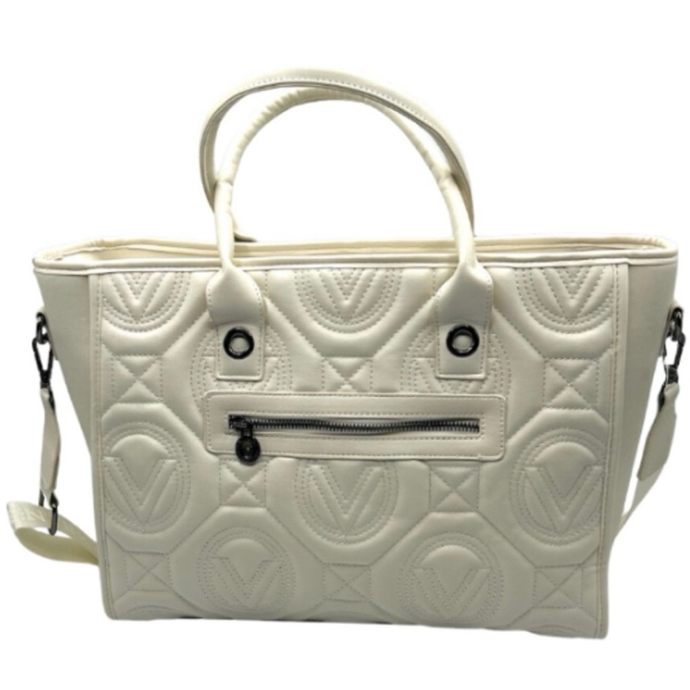 Elegant VALENTINO ORLANDI Extra Large Quilted Tote w/matching wallet - Picture 5 of 11